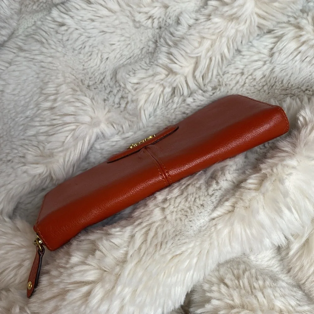 COACH ASHLEY LEATHER ZIP AROUND WALLET - Picture 9 of 12